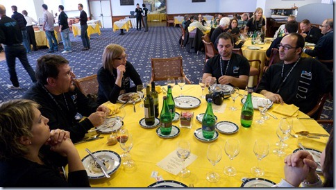 organizers at lunch