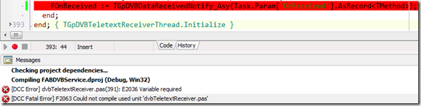 Variable required