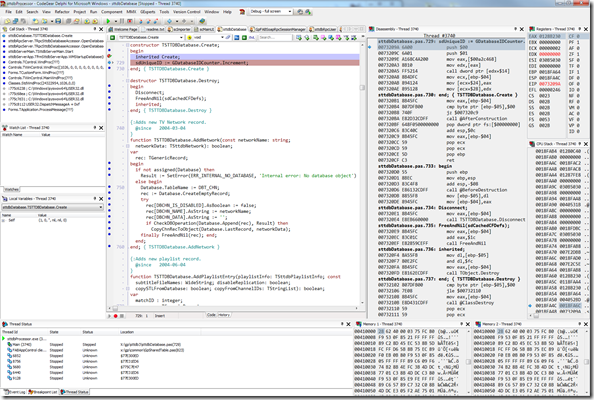 debug layout