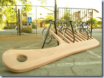 comb-shaped bike stand