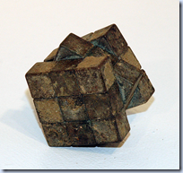 bronze Rubik's cube